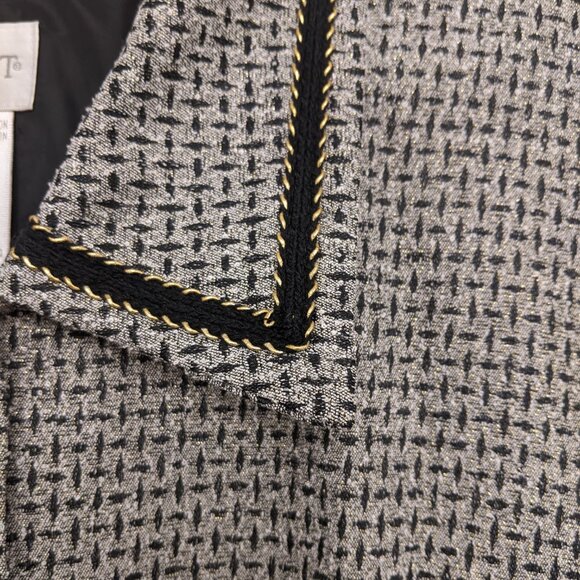 Vintage Koret Black Gray Houndstooth Blazer Jacket Sz 14/L Retro - Picture 5 of 9